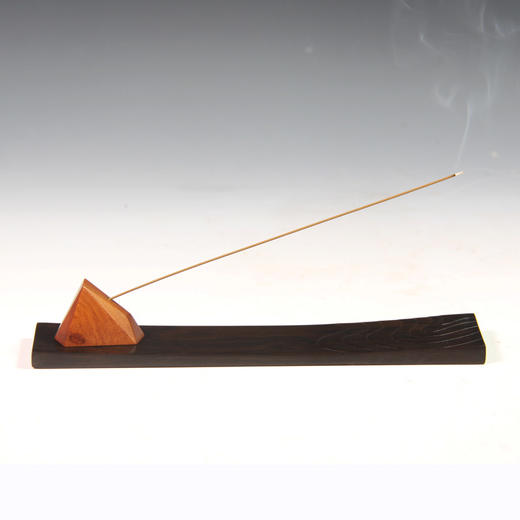 观山水°紫光檀镶酸枝 卧式香插 商品图0