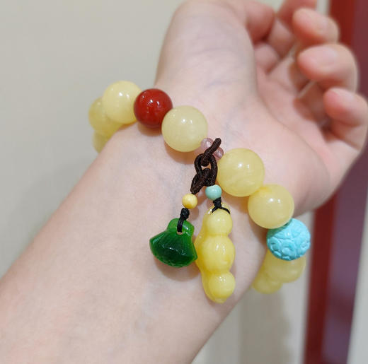 白蜜蜡手串 商品图1