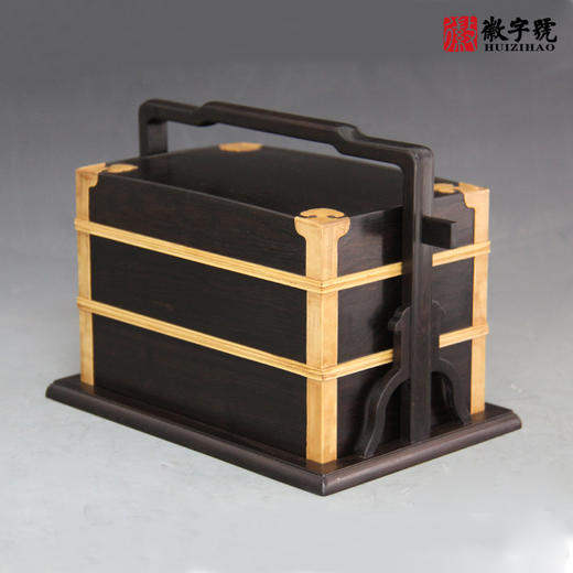 小如意紫光檀提梁盒 商品图1