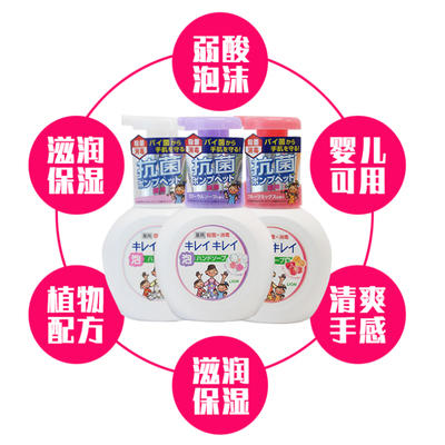 日本狮王LION趣净植物儿童泡沫洗手液250ml 商品图2