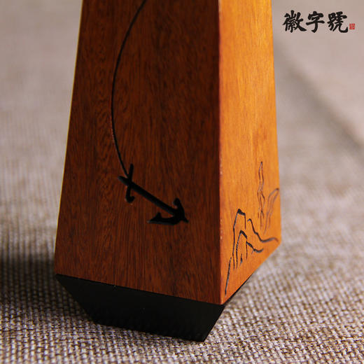 遇见°酸枝镶紫光檀 梯形创意 香筒 商品图3