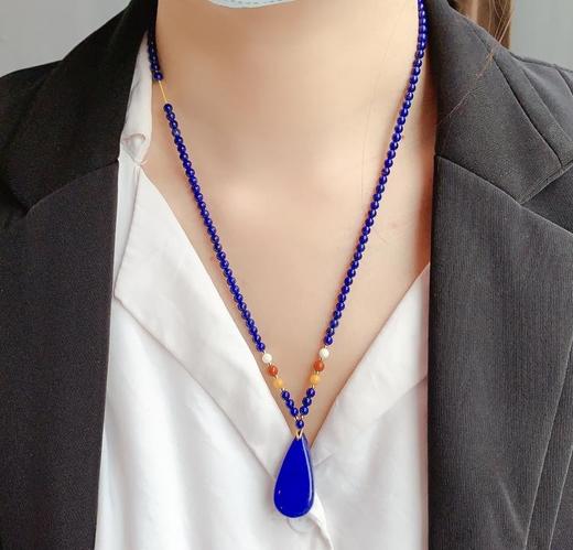 青金石水滴项链 商品图2