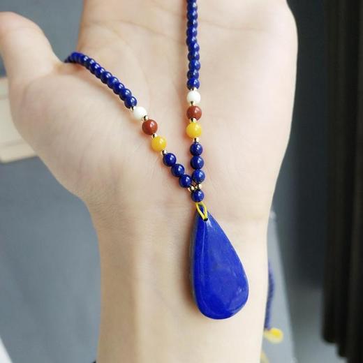 青金石水滴项链 商品图1