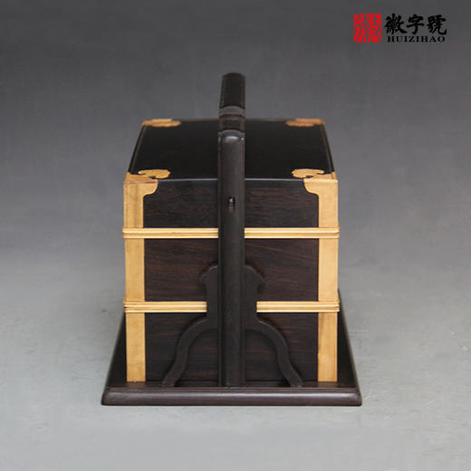 小如意紫光檀提梁盒 商品图3