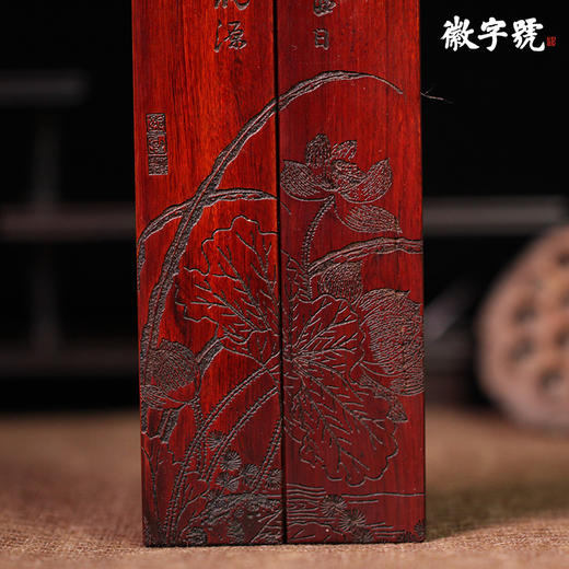 唐诗意境图°非洲酸枝镇纸 商品图4