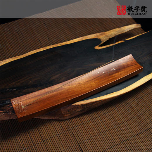 莲花°酸枝/紫光檀 卧式香插 商品图3