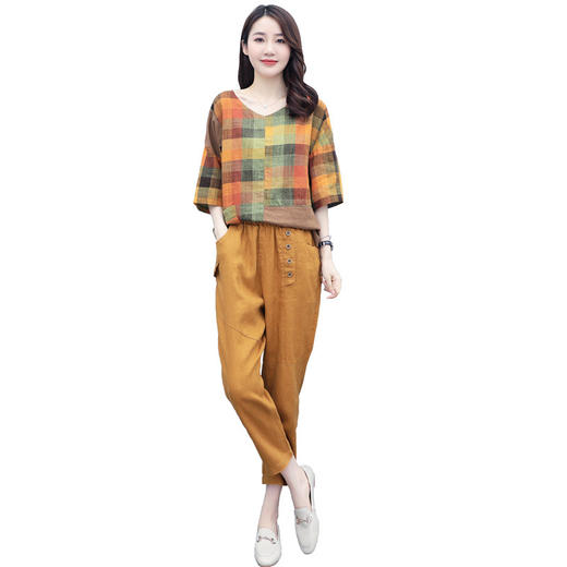 WZNH-JMLS2068新款百搭减龄简单大方时尚修身两件套 商品图4