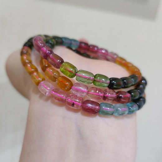 碧玺筒珠3圈手串 商品图0