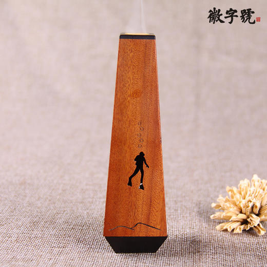 遇见°酸枝镶紫光檀 梯形创意 香筒 商品图1
