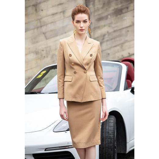 IWY/卡其色西装长裤半裙套装201020CPS1 商品图10