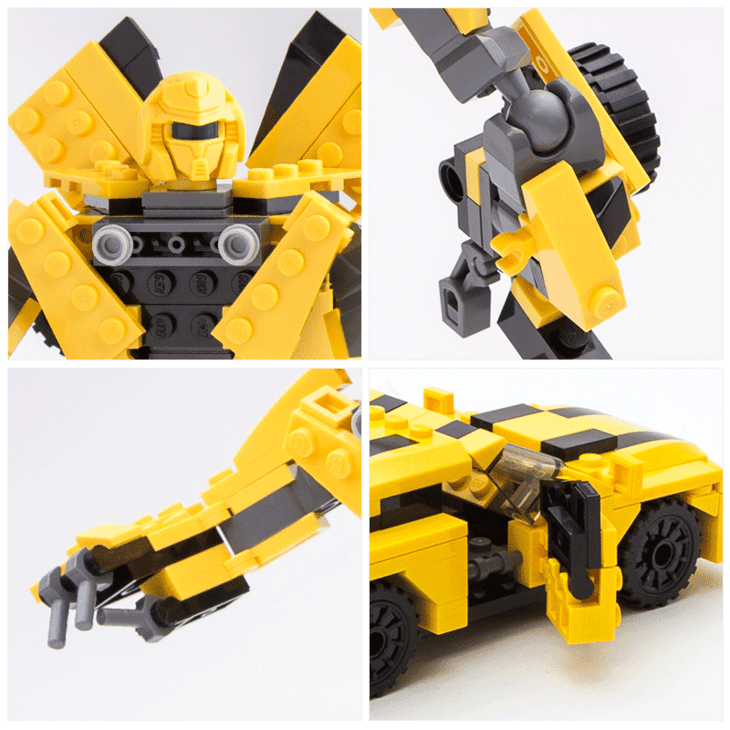 儿童玩具古迪大黄蜂拼装积木益智休闲玩具锻炼孩子的大脑 【全额返】