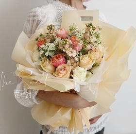 花艺 胭脂桃·花束