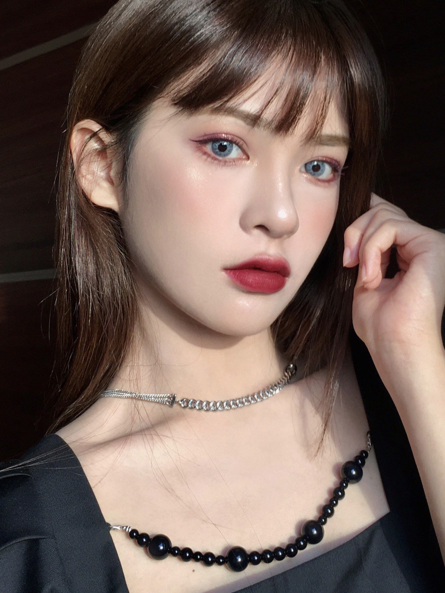 cococon新品venuus维纳斯混血款虹膜拉丝花纹美瞳con142mm