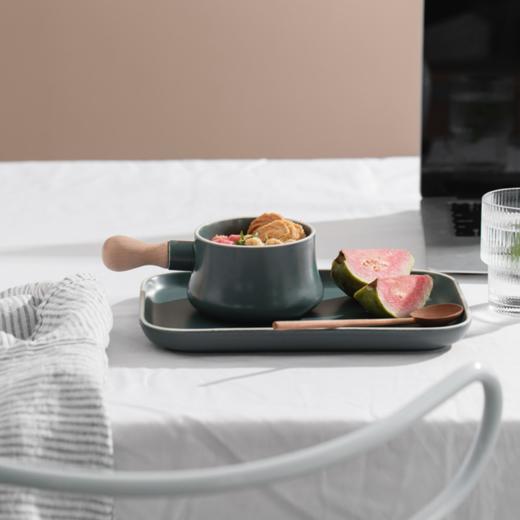 【餐具】日式早餐盘创意一人食陶瓷碗盘子家用把手碗甜品碗西餐盘餐具套装 商品图1