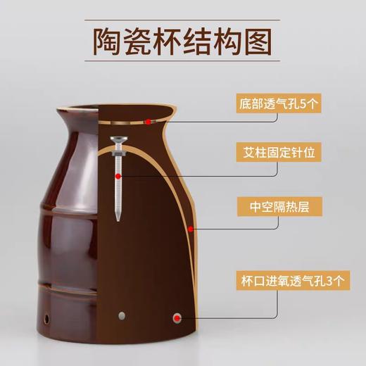 【艾灸刮痧杯】陶瓷杯 防烫布套小灸罐 商品图5