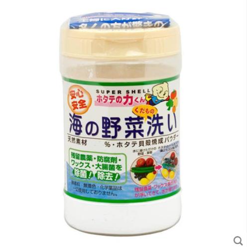 日本进口汉方果蔬野菜清洁贝壳粉清洗剂90g洗菜粉 商品图0