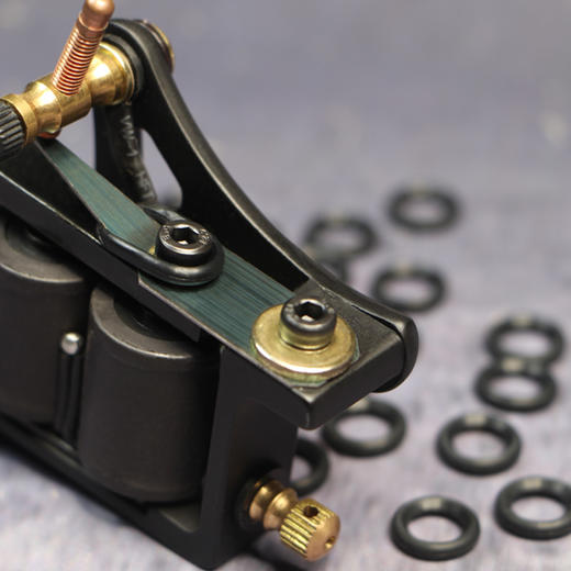 纹身机专用O型圈减震圈 纹身机配件惊蛰刺青器材彫安黑色料套装 商品图2