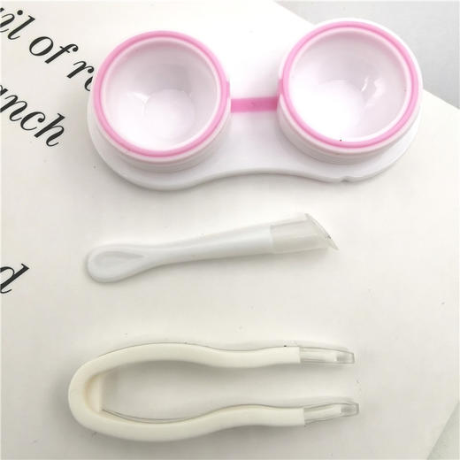 新款601眼镜盒ins便携护理盒伴侣盒简约美瞳盒子双联盒包邮 商品图7