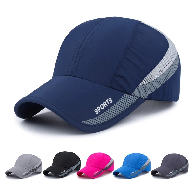 新款网帽子男女刺绣运动网帽户外超薄速干帽透气户外运动帽