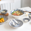 【餐具】 釉下彩日式陶瓷餐具盘子家用菜盘创意圆形盘调味碟米饭碗 商品缩略图1