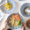 【餐具】 釉下彩日式陶瓷餐具盘子家用菜盘创意圆形盘调味碟米饭碗 商品缩略图0