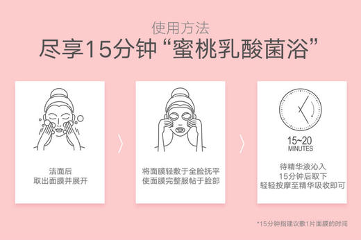 【韩后】蜜桃乳酸菌保湿面膜25ml*10片/盒JPY带授权招加盟代理 商品图9