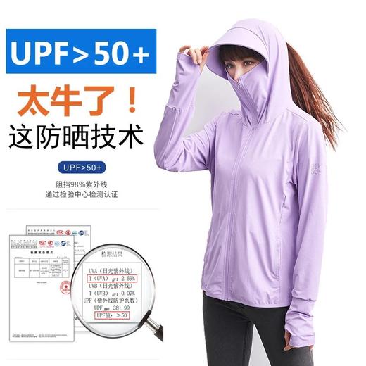 【黑科技防晒凉感面料降温9°C】男女款防晒衣UPF50+冰薄系列护脖护脸设计弧形大帽檐速干抗撕扯 商品图1