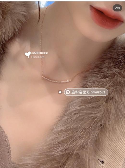 施华洛简单笑脸项链笑脸锁骨链 商品图8