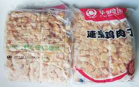 通州厂 华都 冻速烹鸡肉丁2.5kg*4