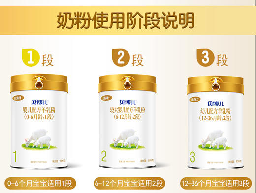 优利士贝博儿羊奶粉1段800克