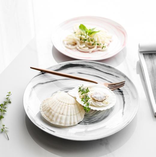 【餐盘】大理石纹碟子创意陶瓷早餐盘子牛排西餐盘蛋糕盘北欧家用餐具 商品图2