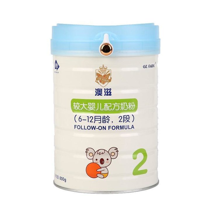 澳优澳滋较大婴儿配方奶粉2段800g