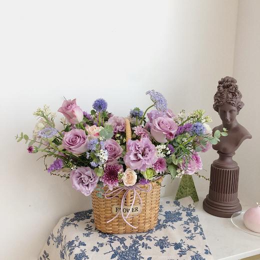  花艺 馨悦手提花篮 商品图1