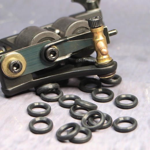 纹身机专用O型圈减震圈 纹身机配件惊蛰刺青器材彫安黑色料套装 商品图1