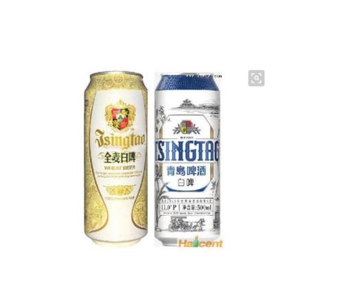 青岛全麦白啤500ml*1罐 商品图0