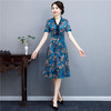 SYK-百花夏新款复古气质修身显瘦改良旗袍裙 商品缩略图2
