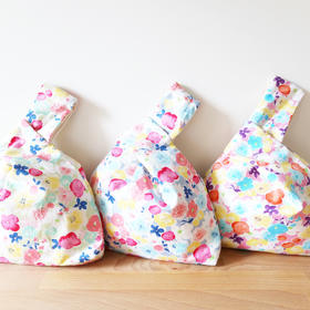 HUGOJIRO套结手提包插画水彩小花