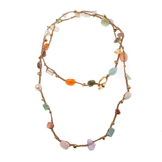 北京仓｜VELATTI-Mult Gemstones-项链（长款） ［西班牙设计师］ 商品图0