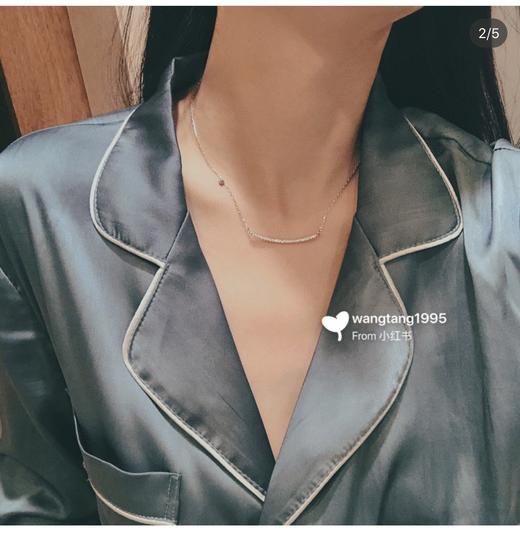 施华洛简单笑脸项链笑脸锁骨链 商品图4