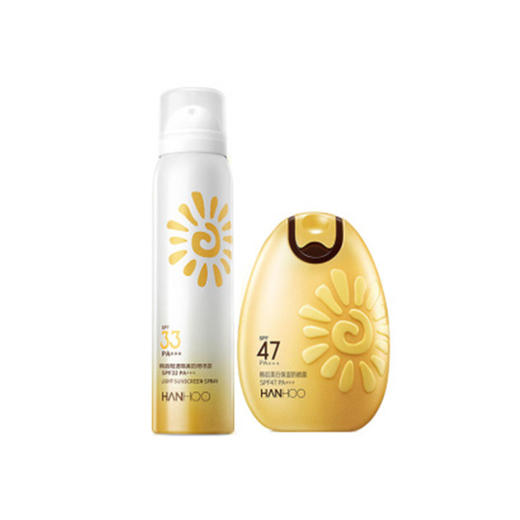 韩后美白保湿防晒露SPF47 PA+++  52g +韩后清透隔离防晒喷雾SPF33 PA+++ 100mlJPY带授权招加盟代理 商品图0