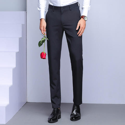 DC-ZY-9868男士休闲西装裤   时尚商务正装修身直筒裤 商品图1