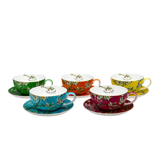 classic tea & saucer set梵高杏仁花咖啡杯10枚 - jpy韩国名牌全球购