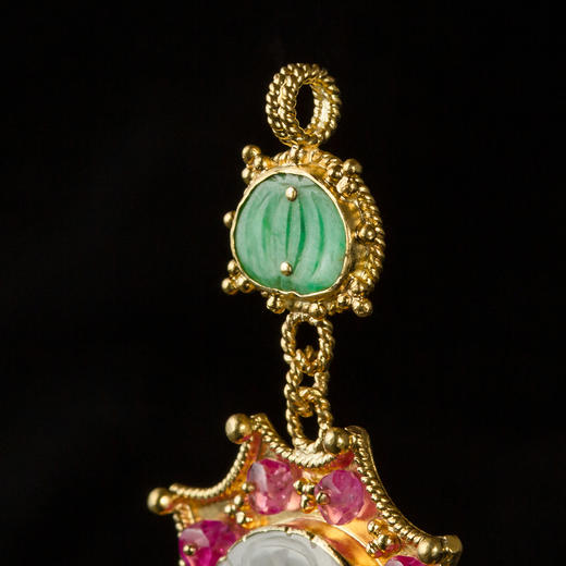 清代和田白玉“春漾”项坠 商品图2