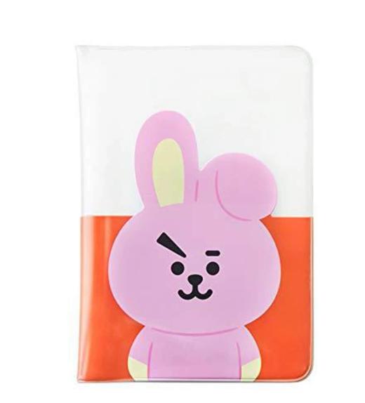 BT21 COOKY TRANSPARENT PASSPORT COVER粉色小兔护照套JPY带授权招加盟代理 商品图0