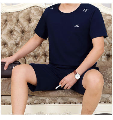 SP-11761运动套装夏季中老年爸爸装跑步服 商品图4