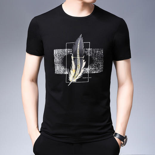 DC-MSL-5512短袖t恤2020夏新款半袖打底衫男士冰丝装 商品图1