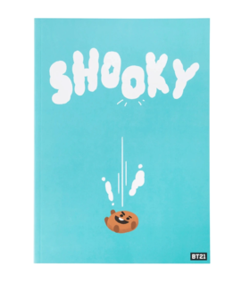 BT21 SHOOKY B5 RULED WRITING NOTE PADS曲奇 直纹书写笔记JPY带授权招加盟代理