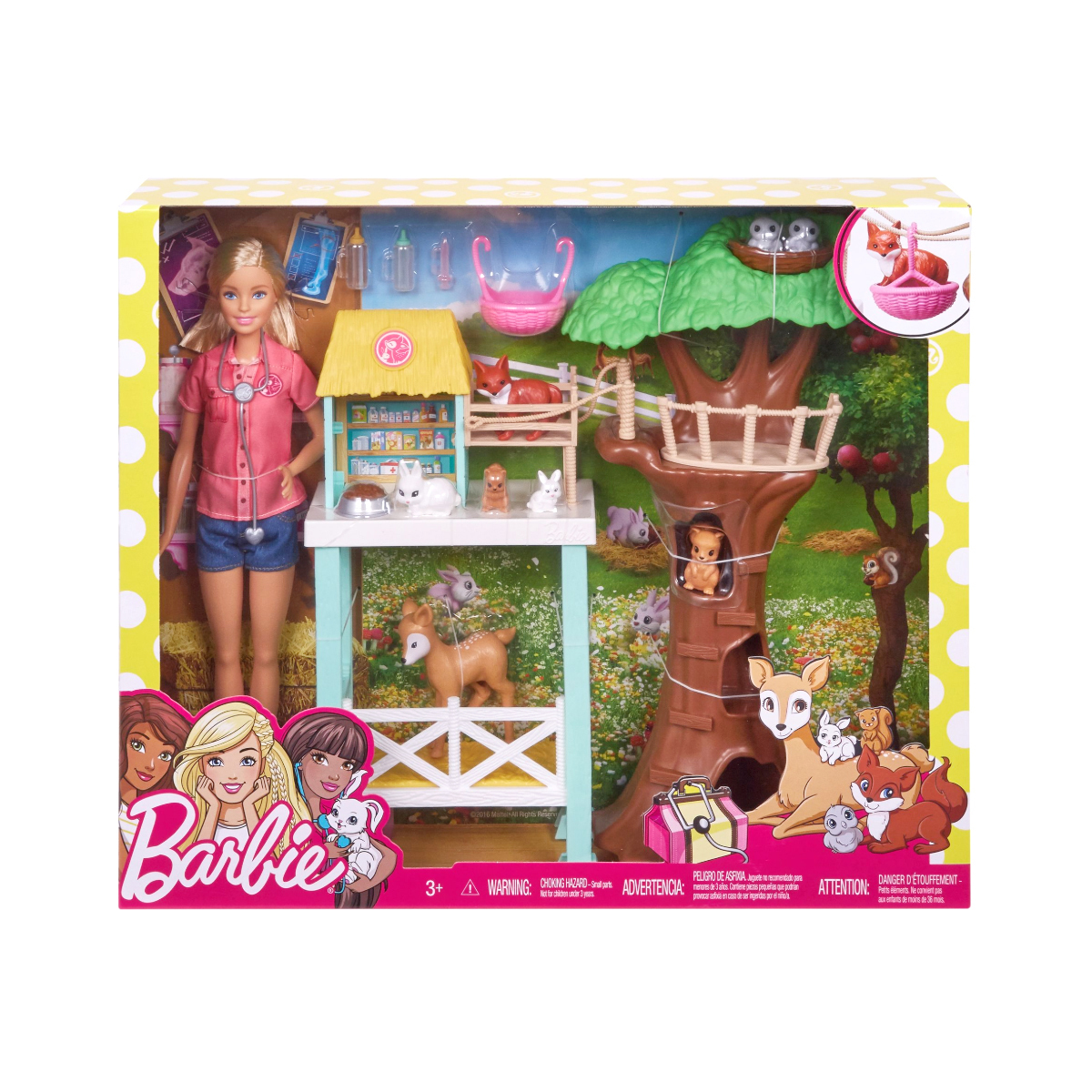 Barbie Animal Rescuer Set兽医芭比娃娃的动物救援JPY带授权招加盟代理