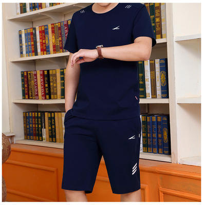 SP-11761运动套装夏季中老年爸爸装跑步服 商品图0