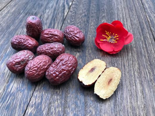 新疆若羌灰枣500g 红枣 树上风干枣 吊干枣 商品图0